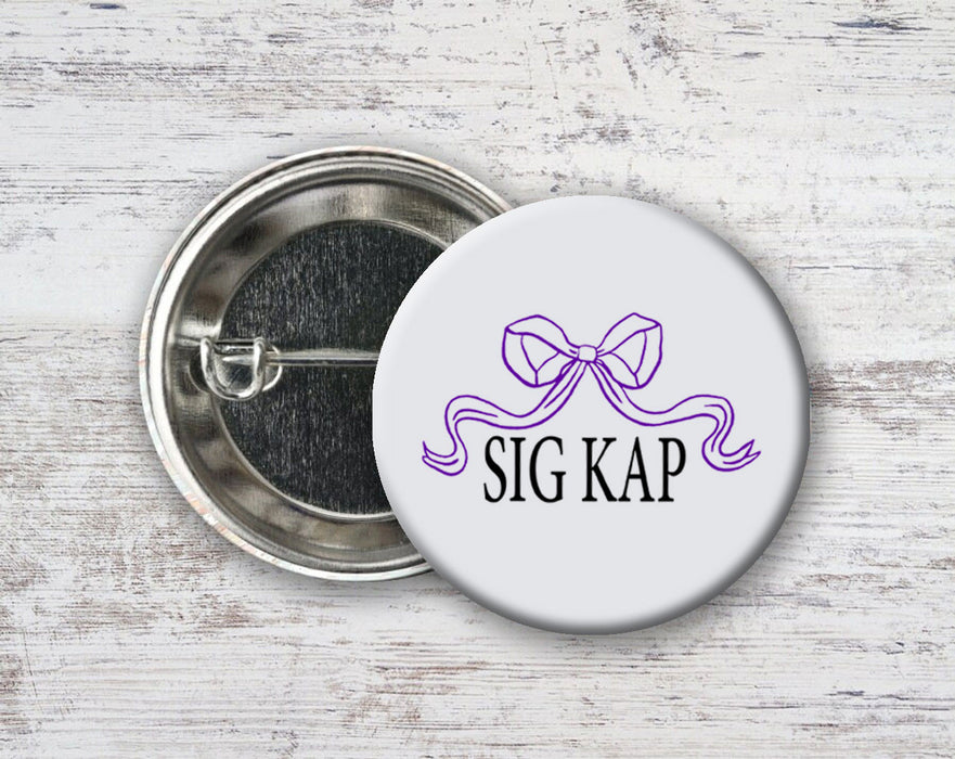 Sigma Kappa Nickname Bow Pin Buttons Sigma Kappa Nickname Bow Pin Buttons