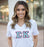 Discount Sigma Kappa Lettered V Neck Tee DISCOUNT-Sigma Kappa Lettered V-Neck Tee