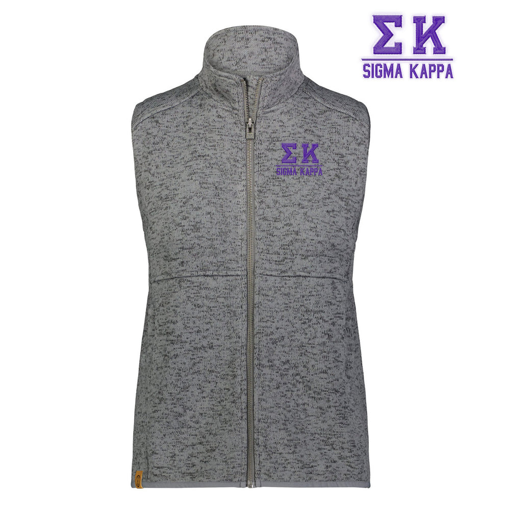 Sigma Kappa Alpine Sweater Fleece Vest Sigma Kappa Alpine Sweater Fleece Vest