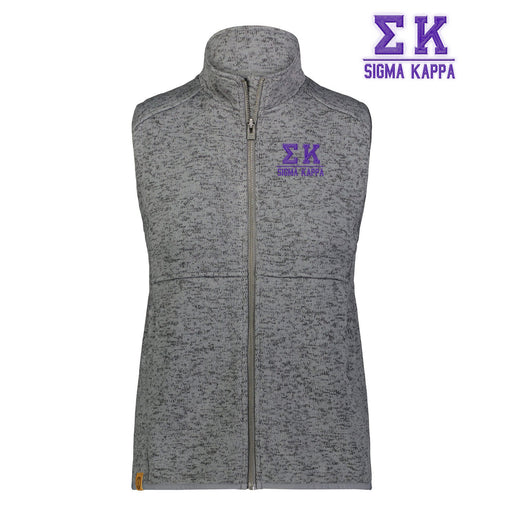 Sigma Kappa Sigma Kappa Alpine Sweater Fleece Vest