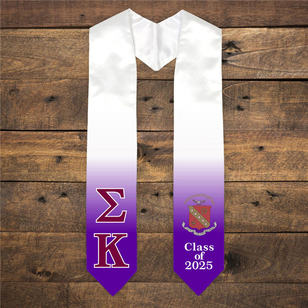 Sigma Kappa Extra Fancy Greek Class Of Graduation Stole Sigma Kappa Extra Fancy Greek Class Of  Graduation Stole