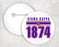 Sigma Kappa Stripe Est Pin Buttons Sigma Kappa Stripe Established Pin Buttons