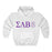 Printify Sigma Lambda Beta Crest World Famous Hooded Sweatshirt Sigma Lambda Beta Crest World Famous Hooded Sweatshirt