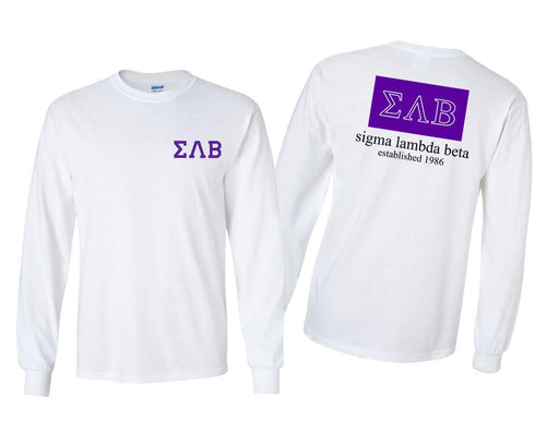 Sigma Lambda Beta Flag Long Sleeve T-Shirt
