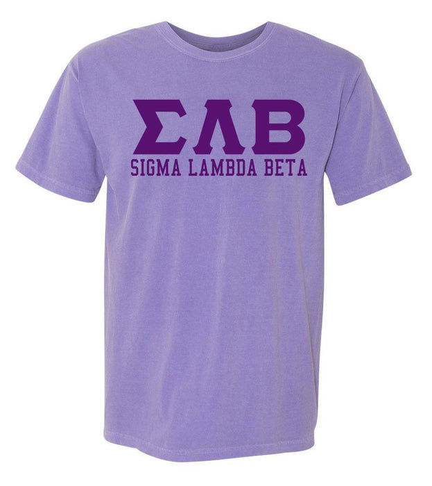 Sigma Lambda Beta Greek Custom Comfort Colors Heavyweight T Shirt Sigma Lambda Beta Greek Custom Comfort Colors Heavyweight T-Shirt