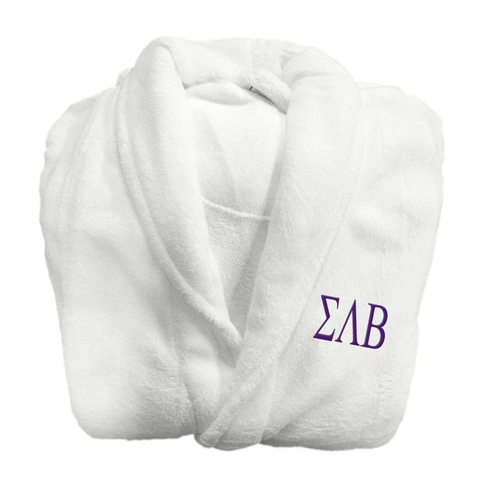 Sigma Lambda Beta Lettered Bathrobe Sigma Lambda Beta Lettered Bathrobe