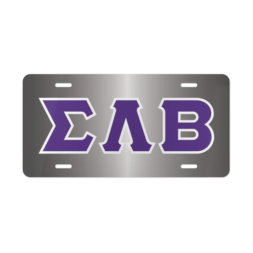 Caraccessories SIGMA LAMBDA BETA LETTERED LICENSE COVERS