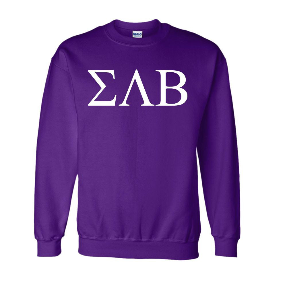 Sigma Lambda Beta Lettered World Famous Greek Crewneck Sigma Lambda Beta Lettered World Famous Greek Crewneck
