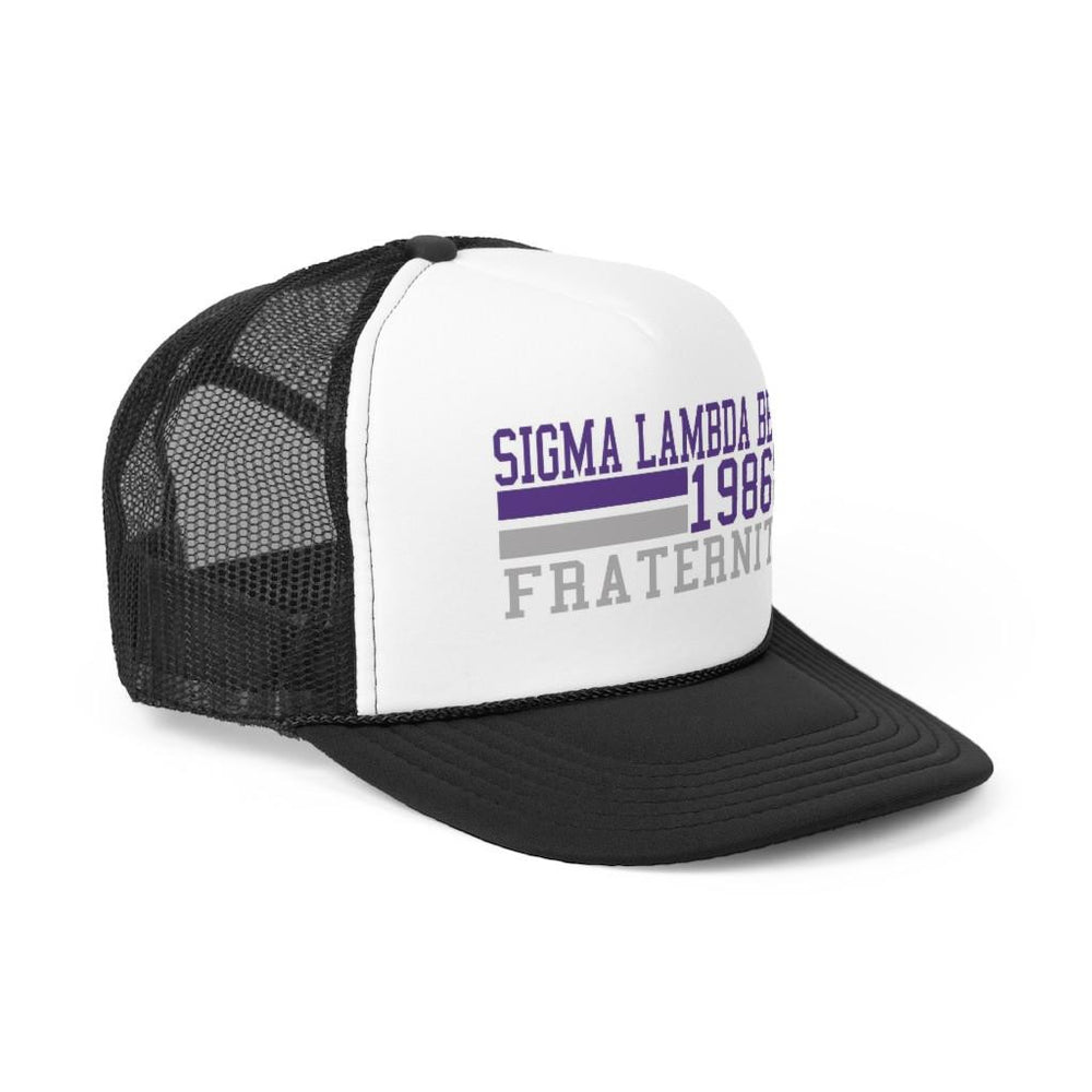 Greekgear Sigma Lambda Beta Lines Trucker Caps Sigma Lambda Beta Lines Trucker Caps