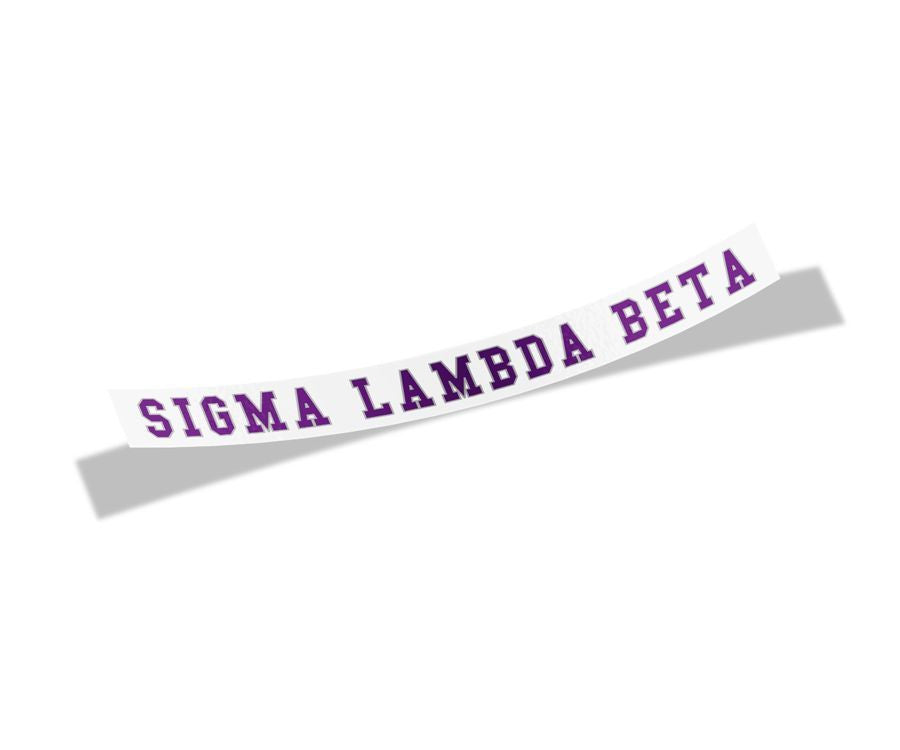 Sigma Lambda Beta Long Window Sticker Sigma Lambda Beta Long Window Sticker