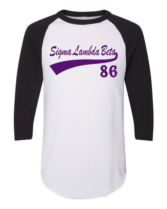 Sigma Lambda Beta Tail Year Raglan Sigma Lambda Beta Tail Year Raglan