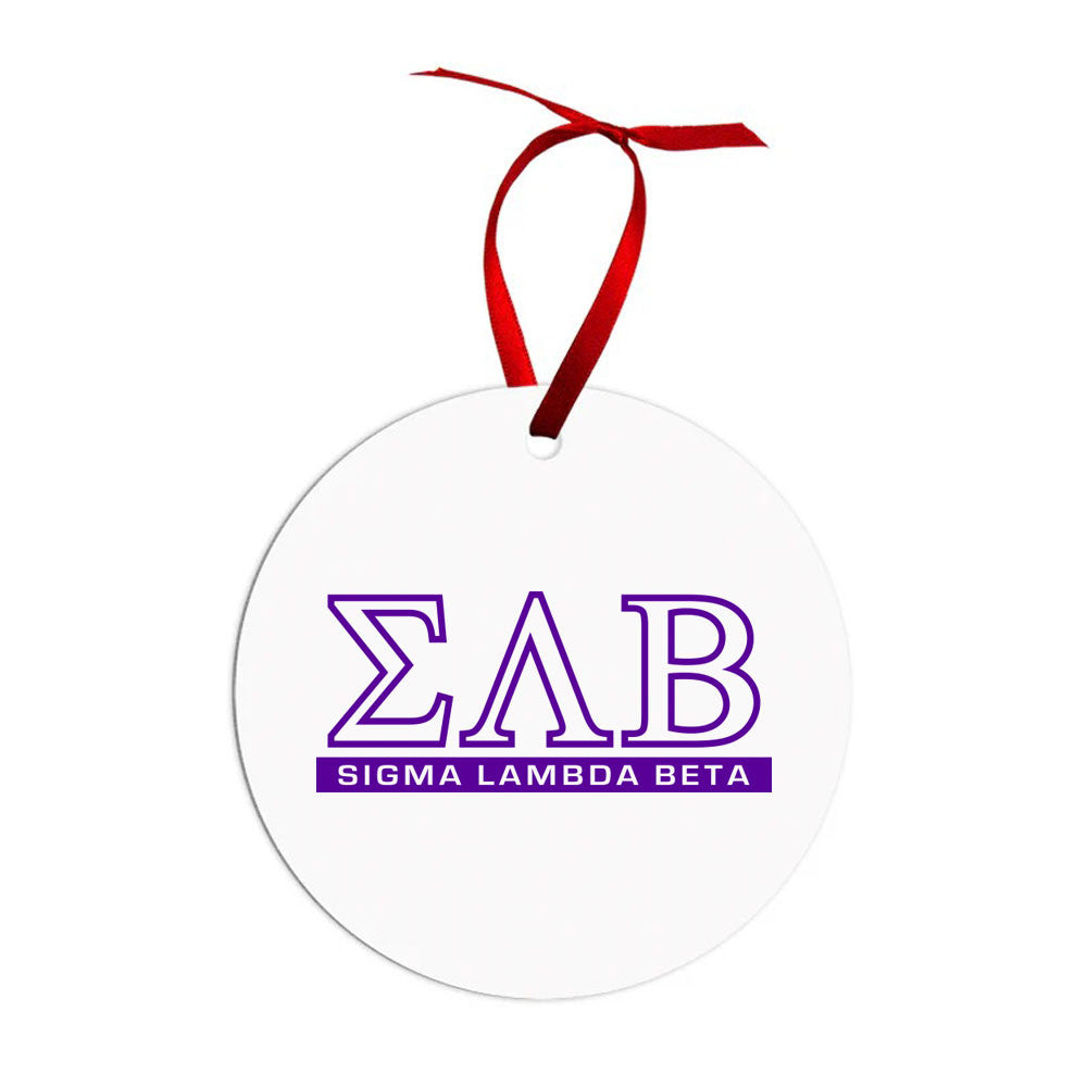Sigma Lambda Beta Classic Circle Ornaments Sigma Lambda Beta Classic Circle Ornaments