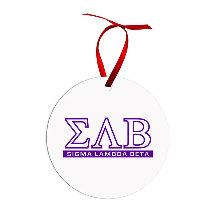 Sigma Lambda Beta Classic Circle Ornaments Sigma Lambda Beta Classic Circle Ornaments