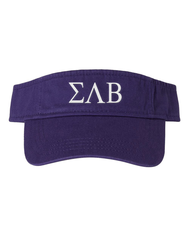 Sigma Lambda Beta Greek Letter Visor Sigma Lambda Beta Greek Letter Visor