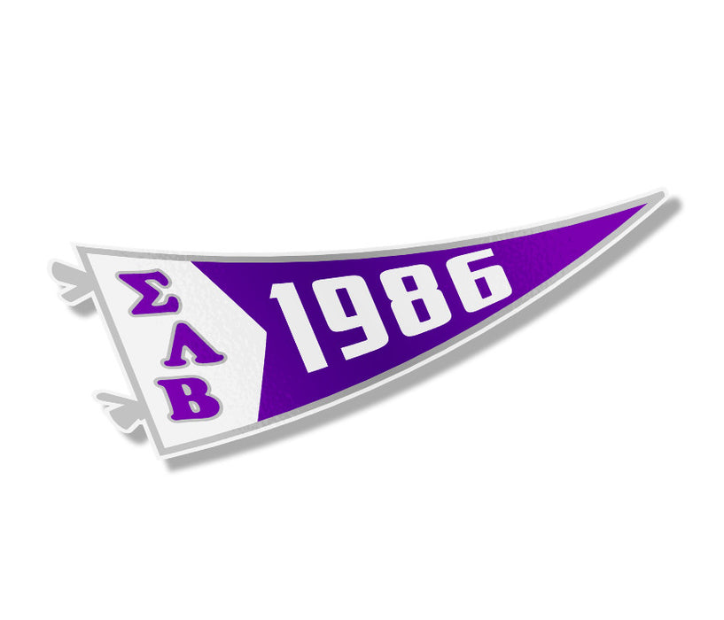 Sigma Lambda Beta Pennant Sticker Sigma Lambda Beta Pennant Sticker