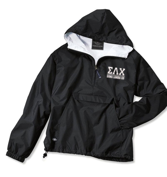 Sigma Lambda Chi Greek Letter Anoraks Sigma Lambda Chi Greek Letter Windbreaker Pullovers