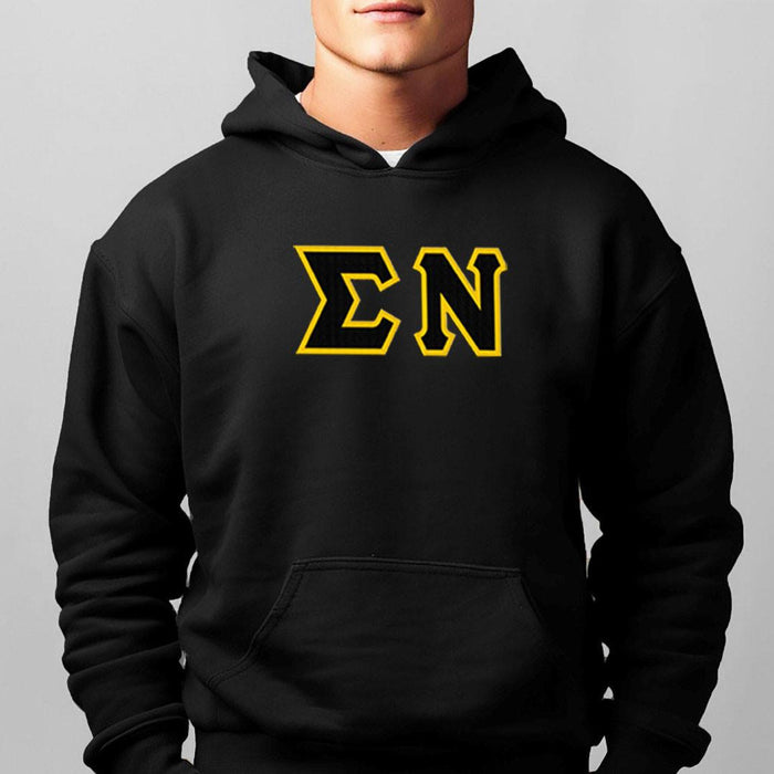 Sigma Nu 2 Day Ship Twill Hooded Sweatshirts Sigma Nu - 2 Day Ship Twill Hooded Sweatshirts