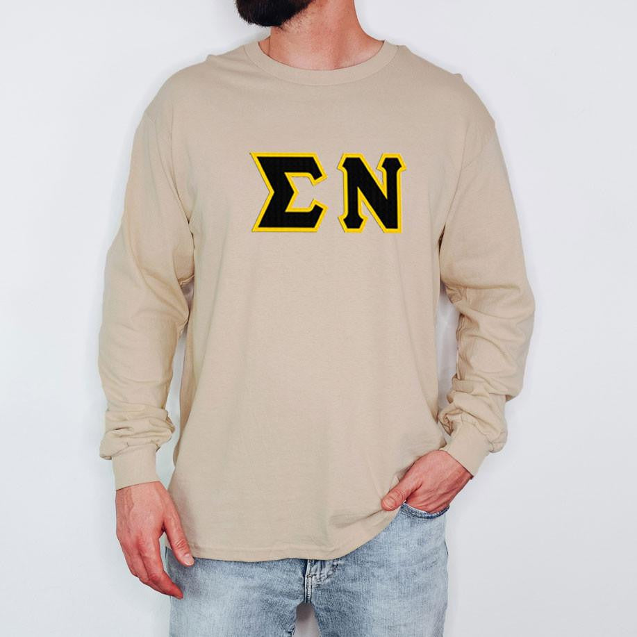 Sigma Nu 2 Day Ship Twill Long Sleeve Tees Sigma Nu - 2 Day Ship Twill Long Sleeve Tees