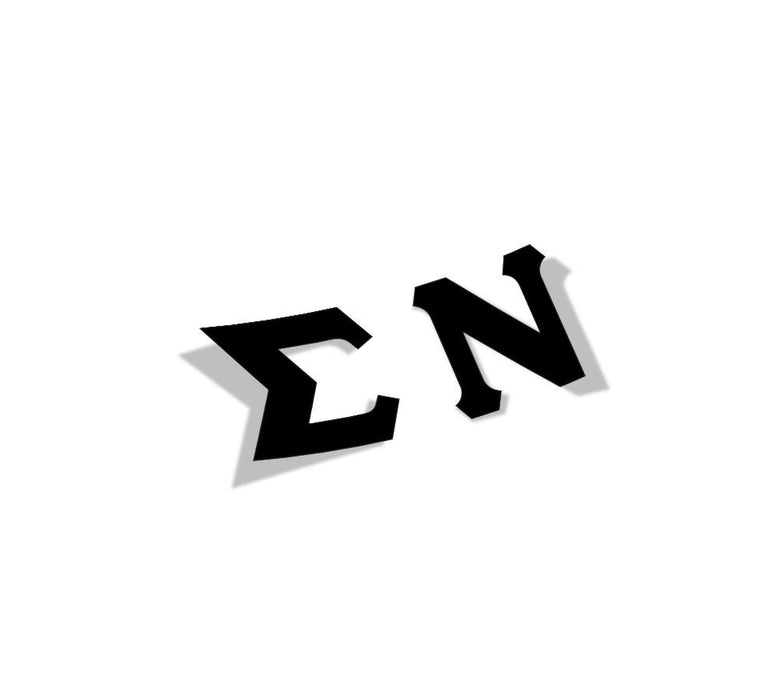 Sigma Nu Big Greek Letter Window Sticker Decal Sigma Nu Big Greek Letter Window Sticker Decal