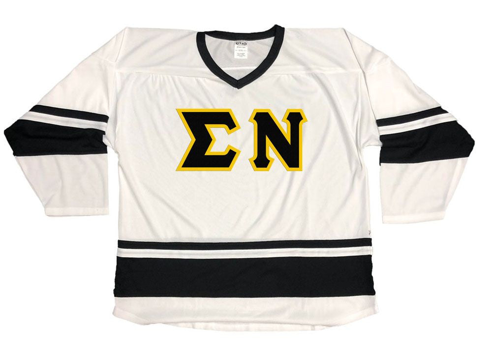Discount Sigma Nu Breakaway Lettered Hockey Jersey DISCOUNT-Sigma Nu Breakaway Lettered Hockey Jersey
