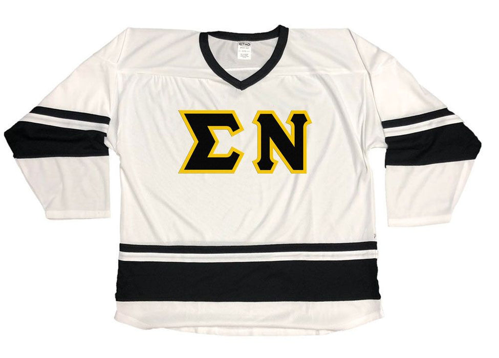 Discount Sigma Nu Breakaway Lettered Hockey Jersey DISCOUNT-Sigma Nu Breakaway Lettered Hockey Jersey