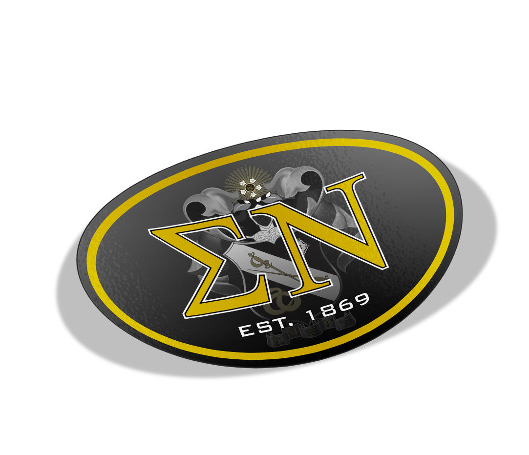 Sigma Nu Color Oval Decal Sigma Nu Color Oval Decal