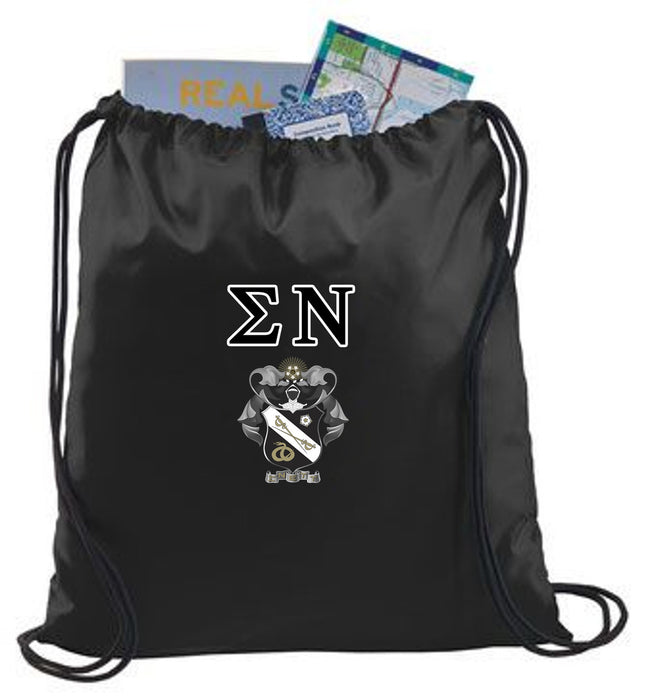 Sigma Nu Crest Shield Cinch Sack Sigma Nu Crest - Shield Cinch Sack