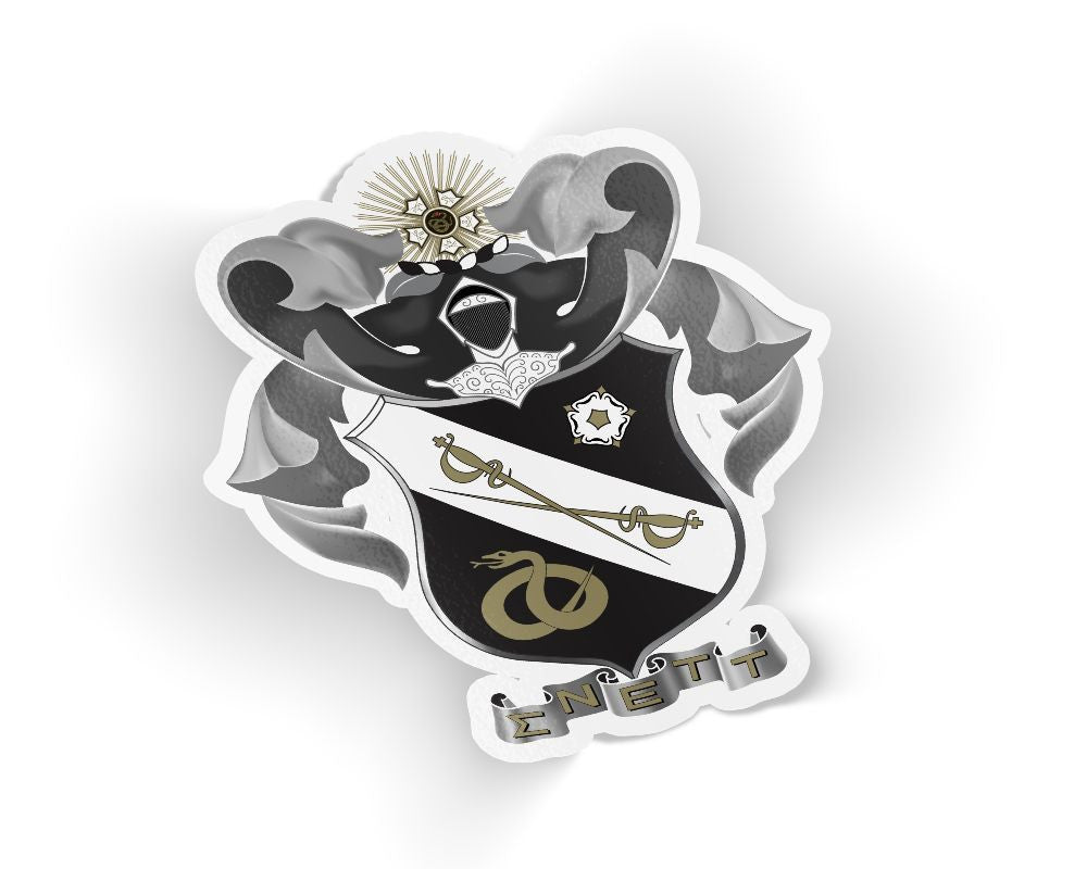 Sigma Nu Die Cut Crest Sticker Sigma Nu Die Cut Crest Sticker