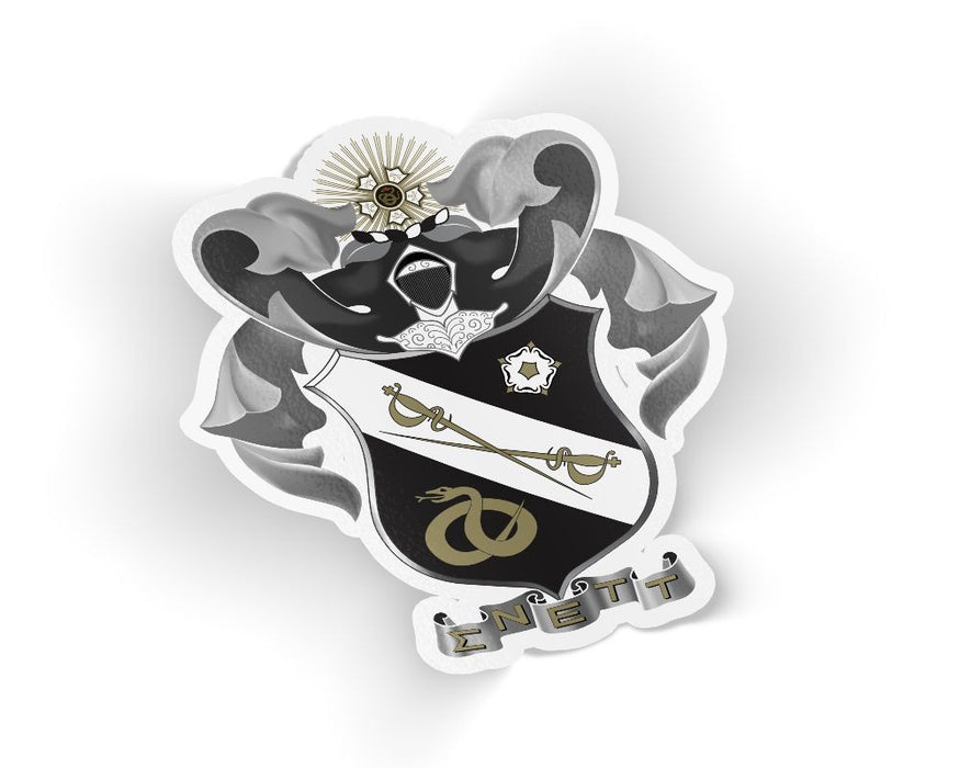 Sigma Nu Die Cut Crest Sticker Sigma Nu Die Cut Crest Sticker