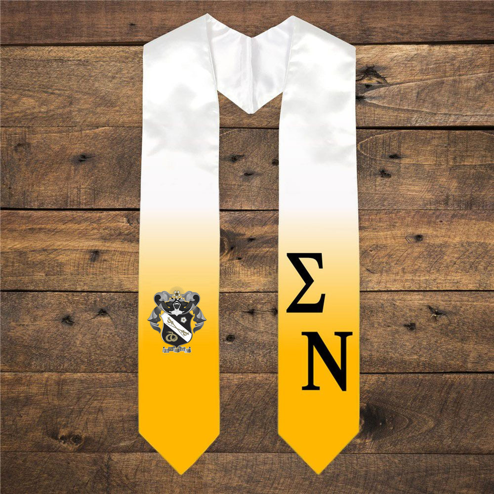 Sigma Nu Extra Fancy Diagonal Greek Graduation Stole W Crest Sigma Nu Extra Fancy Diagonal Greek Graduation Stole W Crest