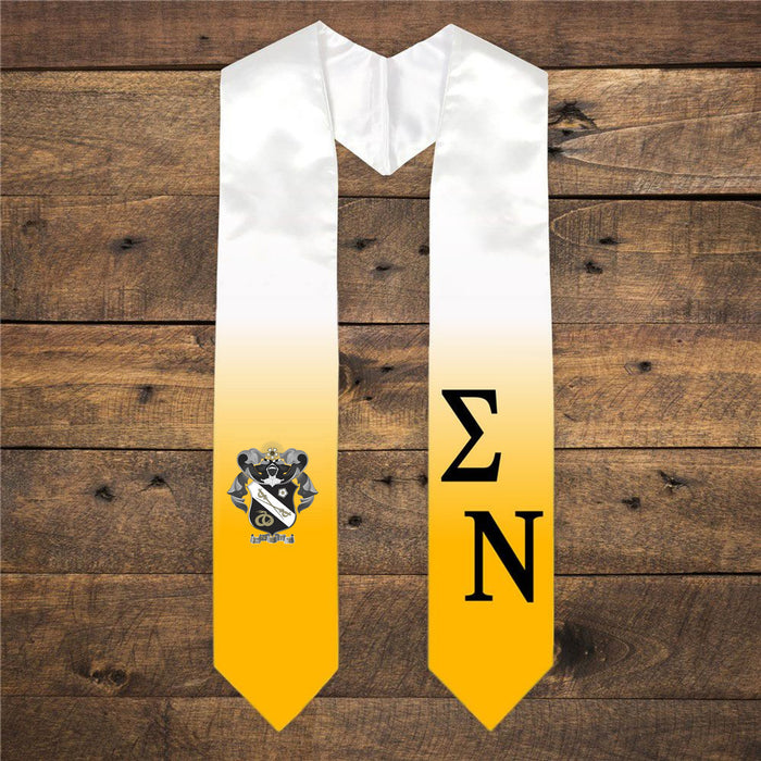 Sigma Nu Extra Fancy Diagonal Greek Graduation Stole W Crest Sigma Nu Extra Fancy Diagonal Greek Graduation Stole W Crest