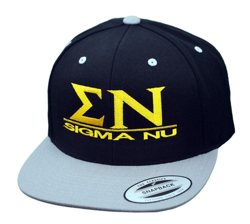 Sigma Nu Sigma Nu Flatbill Snapback Hats Original