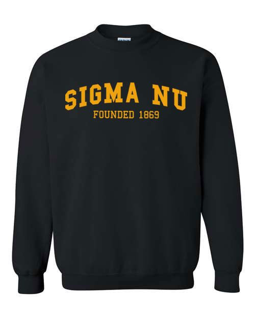 Clothing Sigma Nu Fraternity Founders Crew Sweatshirt
