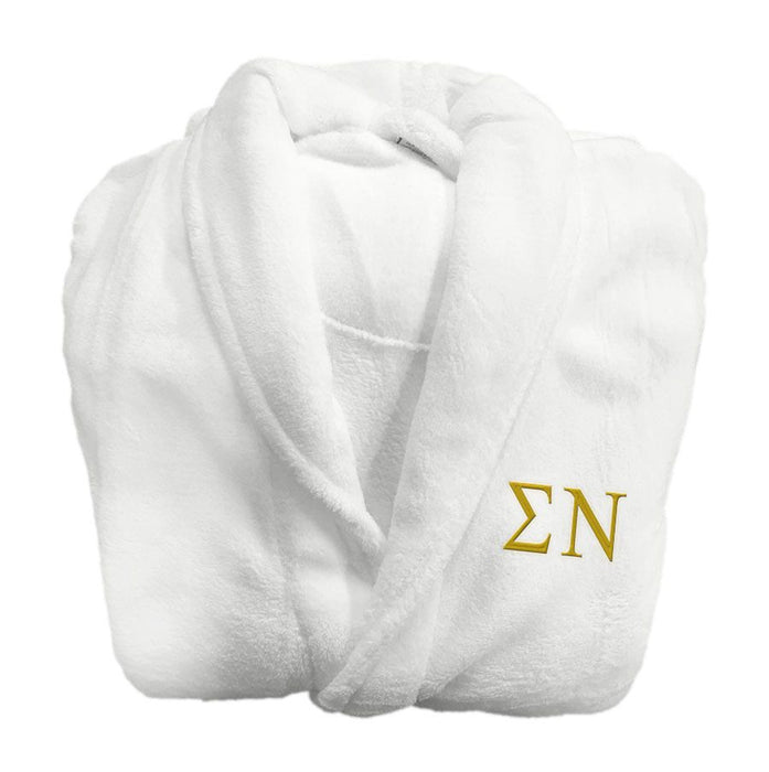 Sigma Nu Fraternity Lettered Bathrobe Sigma Nu Fraternity Lettered Bathrobe