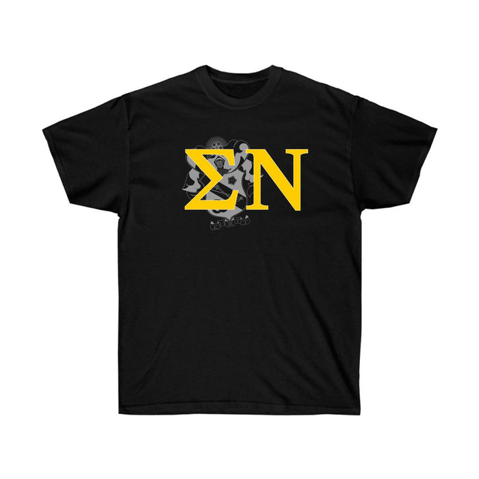 Printify Sigma Nu Greek Crest Cotton Tee Sigma Nu Greek Crest Cotton Tee
