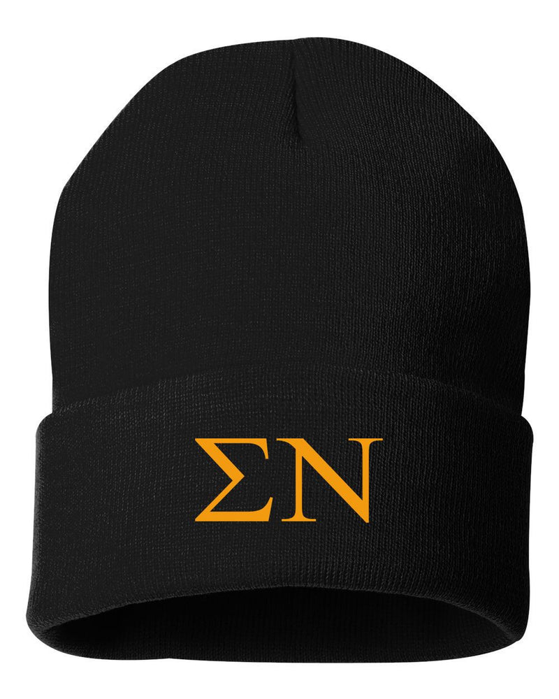 Sigma Nu Greek Letter Knit Cap Sigma Nu Greek Letter Knit Cap