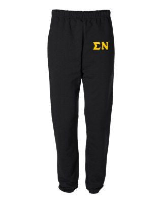 Sigma Nu Sigma Nu Greek Lettered Thigh Sweatpants