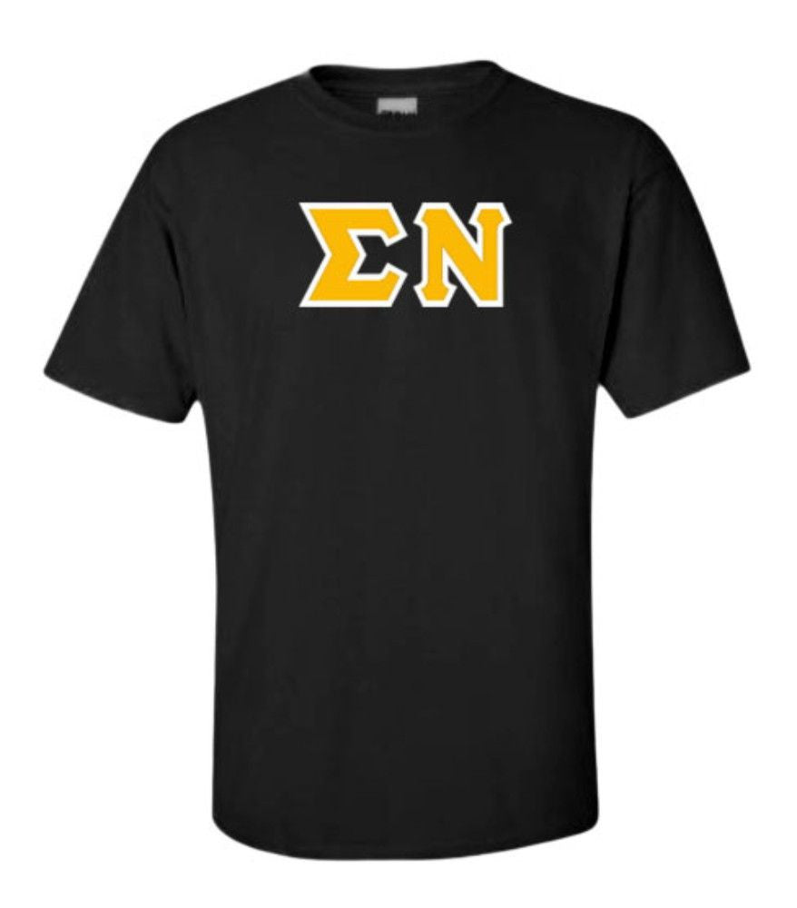 Sigma Nu Lettered T Shirt Sigma Nu Lettered T-Shirt