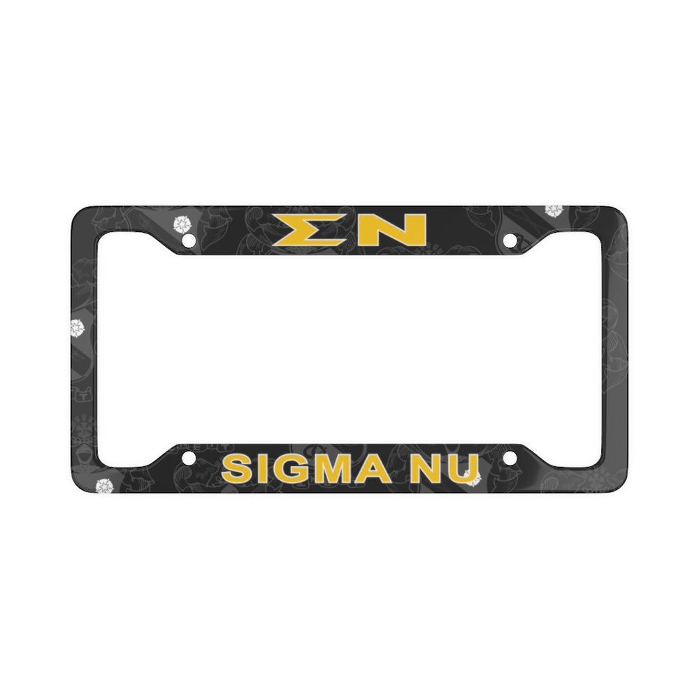 Sigma Nu License Plate Frame New Sigma Nu License Plate Frame - New