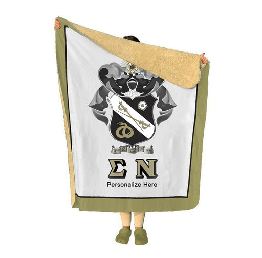 Sigma Nu Sherpa Lap Blanket