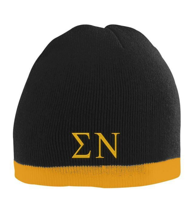 Sigma Nu Two Tone Knit Beanie Sigma Nu Two Tone Knit Beanie