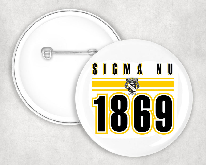 Sigma Nu Est Year Button Sigma Nu Est Year Button