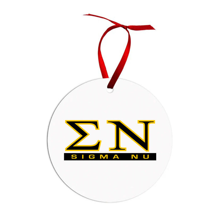 Sigma Nu Classic Circle Ornaments Sigma Nu Classic Circle Ornaments