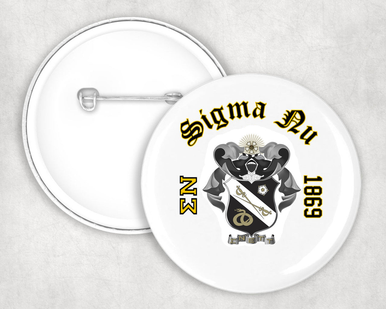 Sigma Nu Classic Crest Button Sigma Nu Classic Crest Button