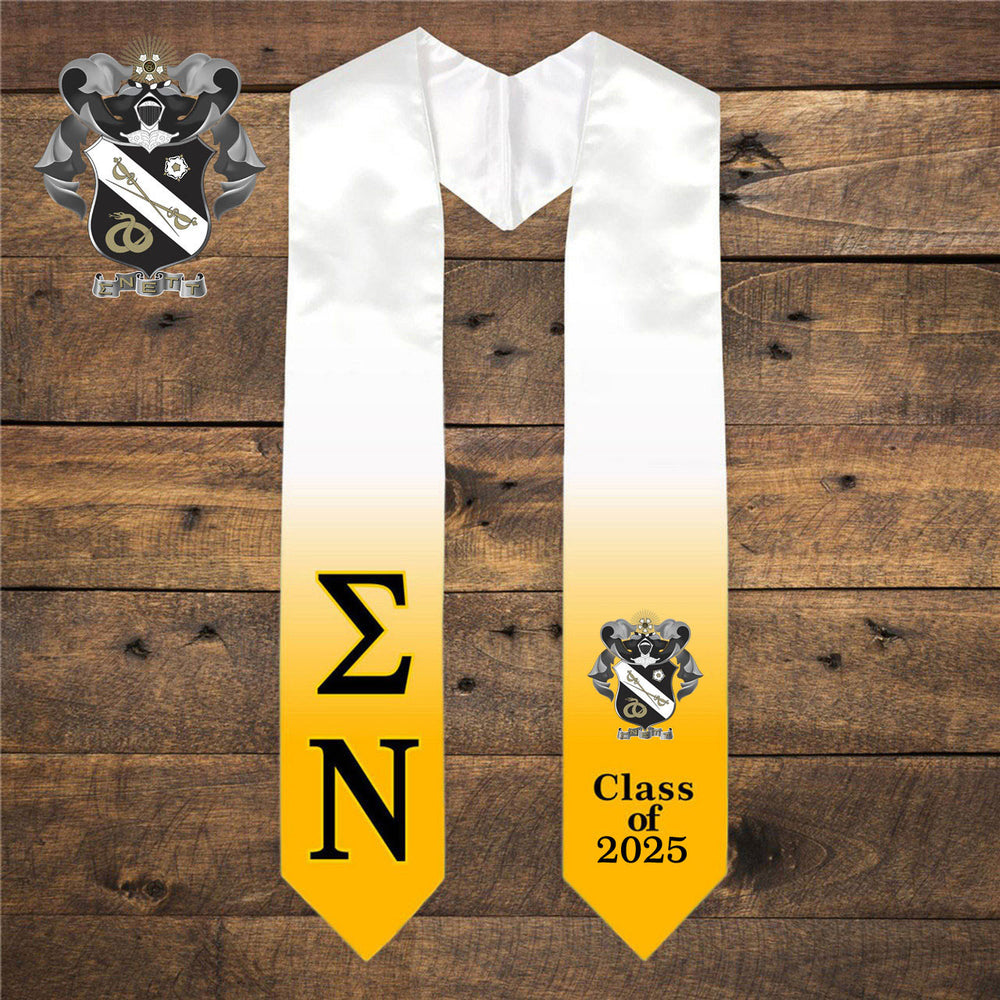 Sigma Nu Extra Fancy Greek Class Of Graduation Stole Sigma Nu Extra Fancy Greek Class Of  Graduation Stole