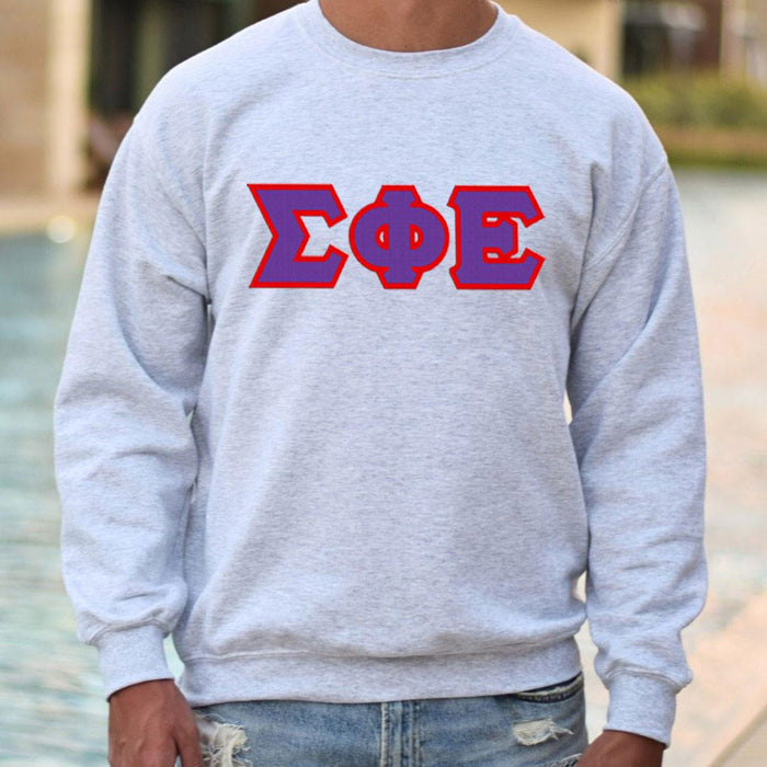 Sigma Phi Epsilon 2 Day Ship Twill Crewneck Sweatshirts Sigma Phi Epsilon - 2 Day Ship Twill Crewneck Sweatshirts