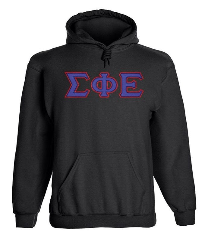 Sigma Phi Epsilon 2 Day Ship Twill Hooded Sweatshirt Sigma Phi Epsilon - 2 Day Ship Twill Hooded Sweatshirt