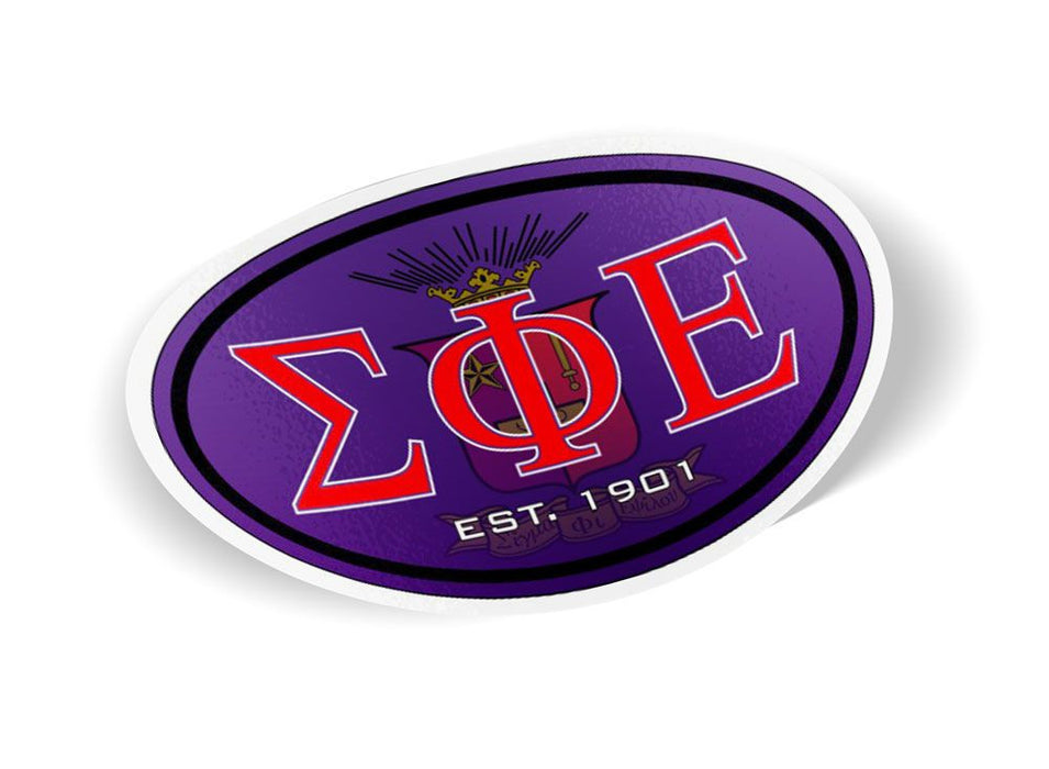 Sigma Phi Epsilon Color Oval Decal Sigma Phi Epsilon Color Oval Decal
