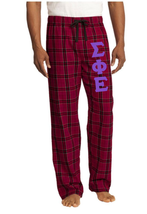 Sigma Phi Epsilon Flannel Plaid Pant Pj's Sigma Phi Epsilon Flannel Plaid Pant - PJ's