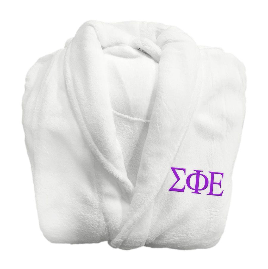 Sigma Phi Epsilon Fraternity Lettered Bathrobe Sigma Phi Epsilon Fraternity Lettered Bathrobe